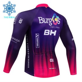 Wielershirt 2024 Burgos BH Lange Mouw Winter Thermal Fleece